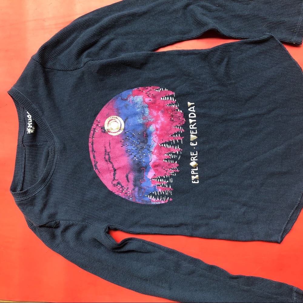 Kids long sleeve Mudd tee “explore everyday”